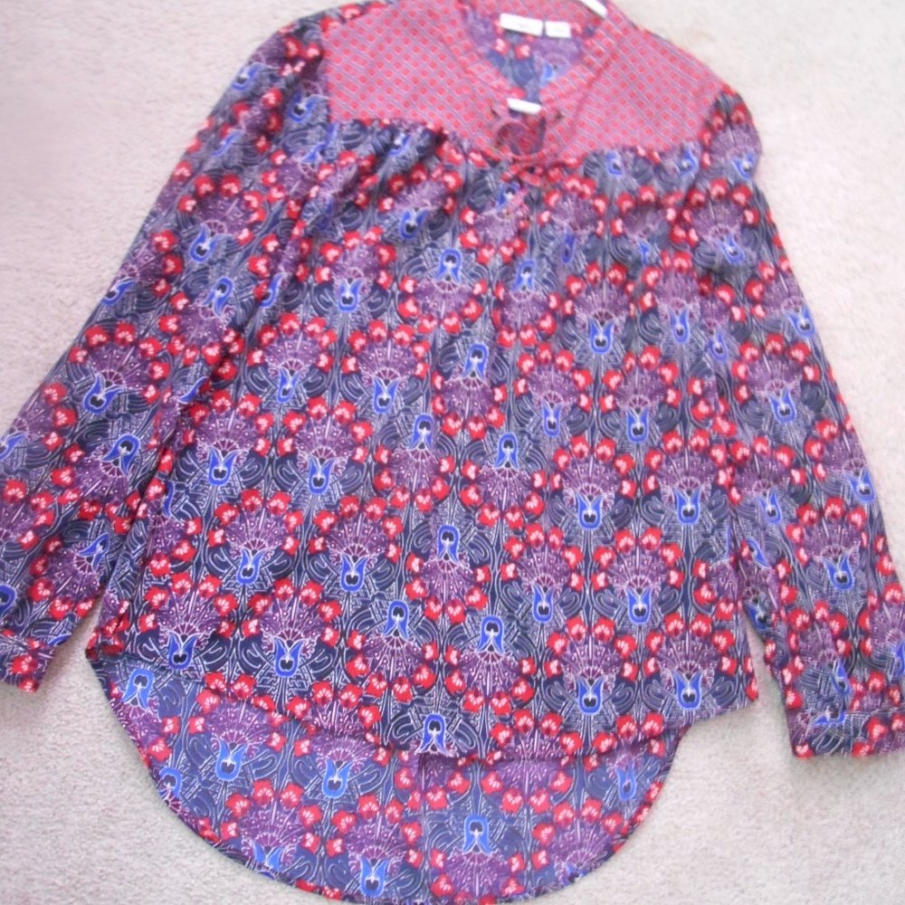 Cato Womens Long Sleeve Tunic Top Size M
